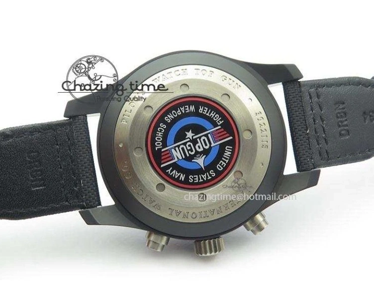 MIROTIME 0505 Pilot Chrono IW388003 Real Ceramic V6F 1:1 Best Edition On Black Nylon Strap A StreetReady 7284